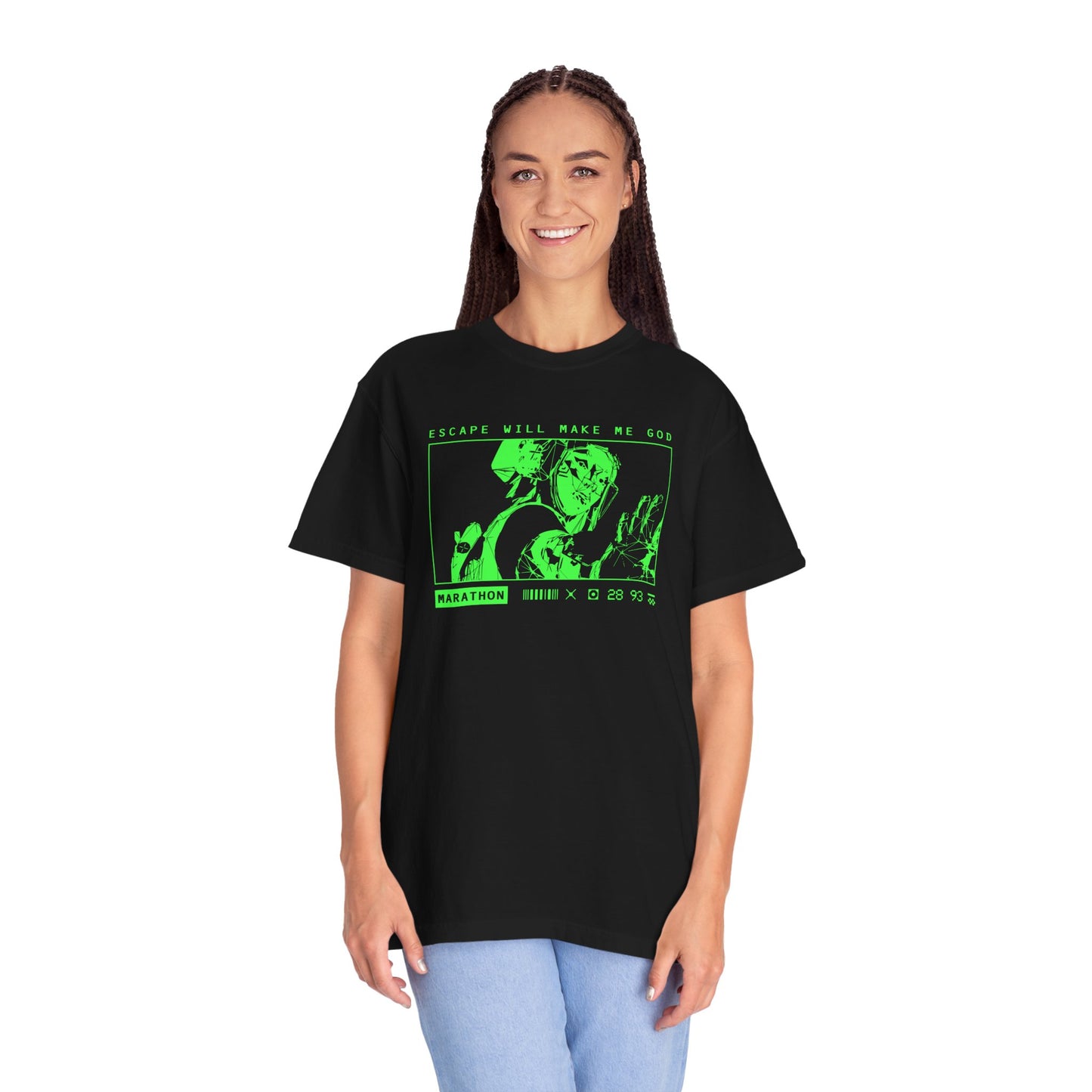 Marathon Game Shirt Vandal Wireframe Escape Fera de Moi un Dieu T-shirt