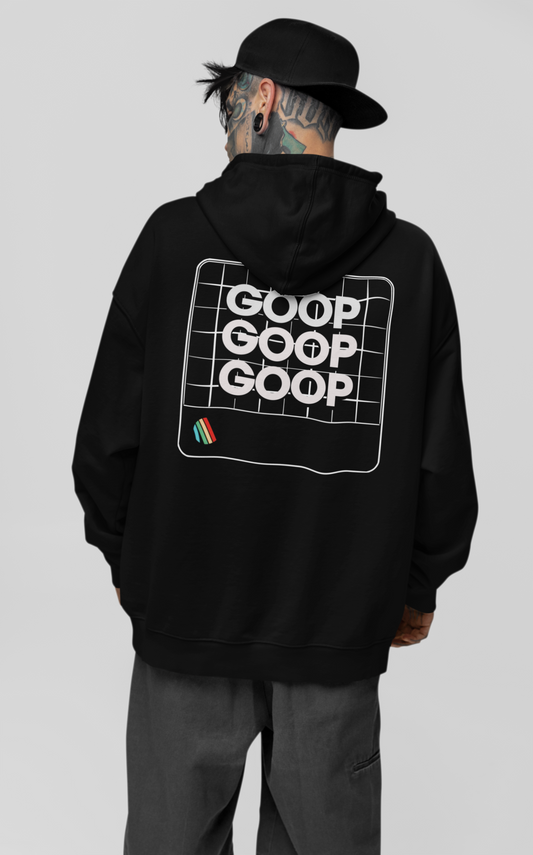 ARC Raiders Game Hoodie GOOP Blue Print Back View