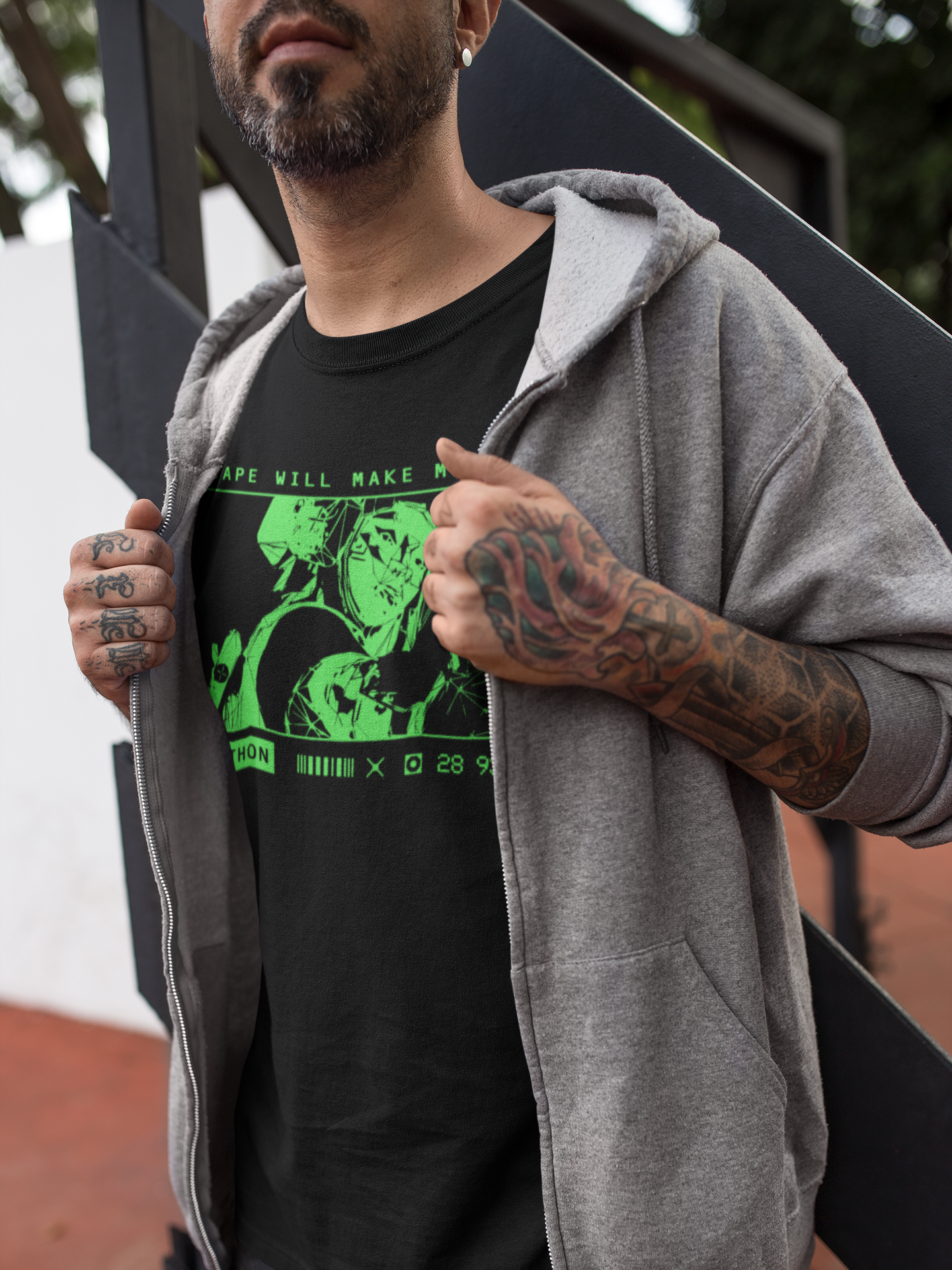 Marathon Game Shirt Vandal Wireframe Escape Will Make Me God Tee