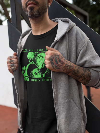 Marathon Game Shirt Vandal Wireframe Escape Will Make Me God Tee