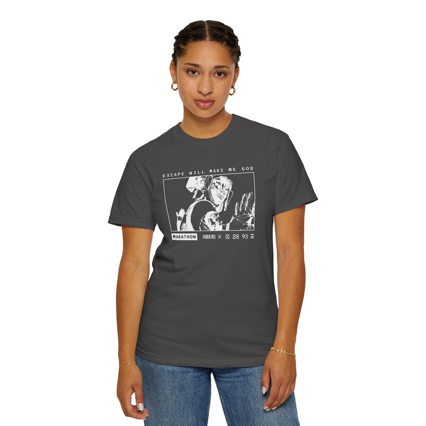 Marathon Game Shirt Vandal Wireframe Escape Fera de Moi un Dieu T-shirt