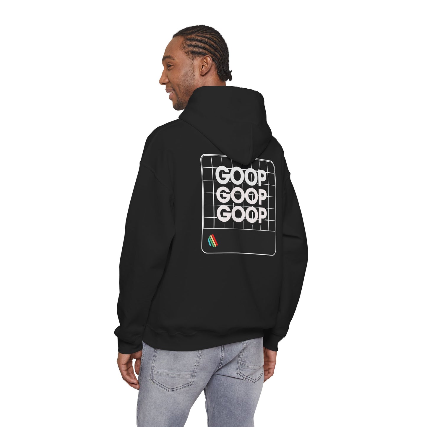 ARC Raiders Game Hoodie GOOP Blue Print Black Back View
