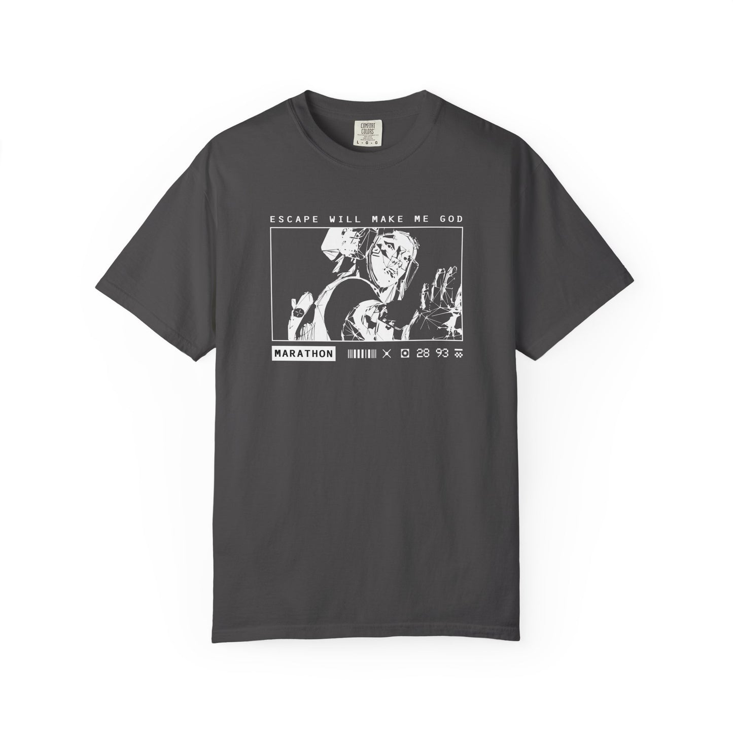 Marathon Game Shirt Vandal Wireframe Escape Fera de Moi un Dieu T-shirt