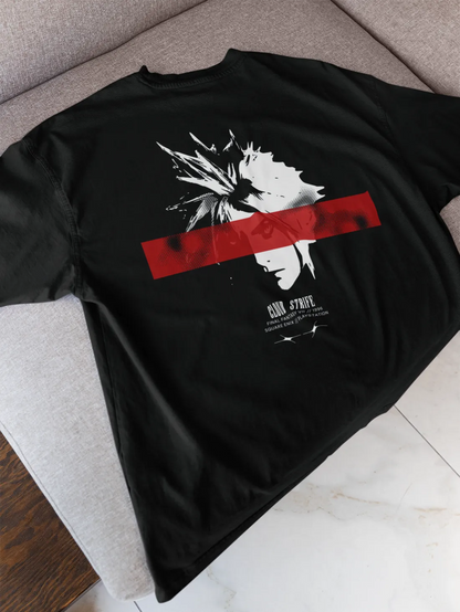 Final Fantasy Oversized T-Shirt: Cloud Strife FFVII Tee