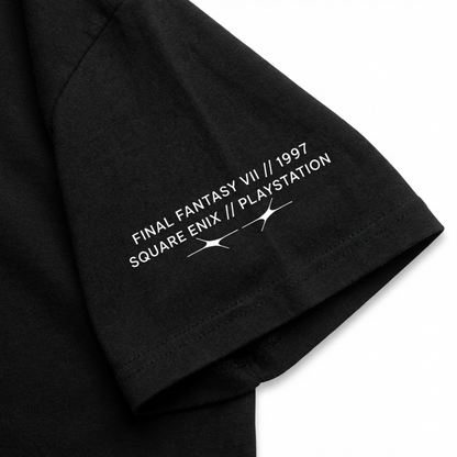 Final Fantasy 7 Minimal T-Shirt with Sleeve Print