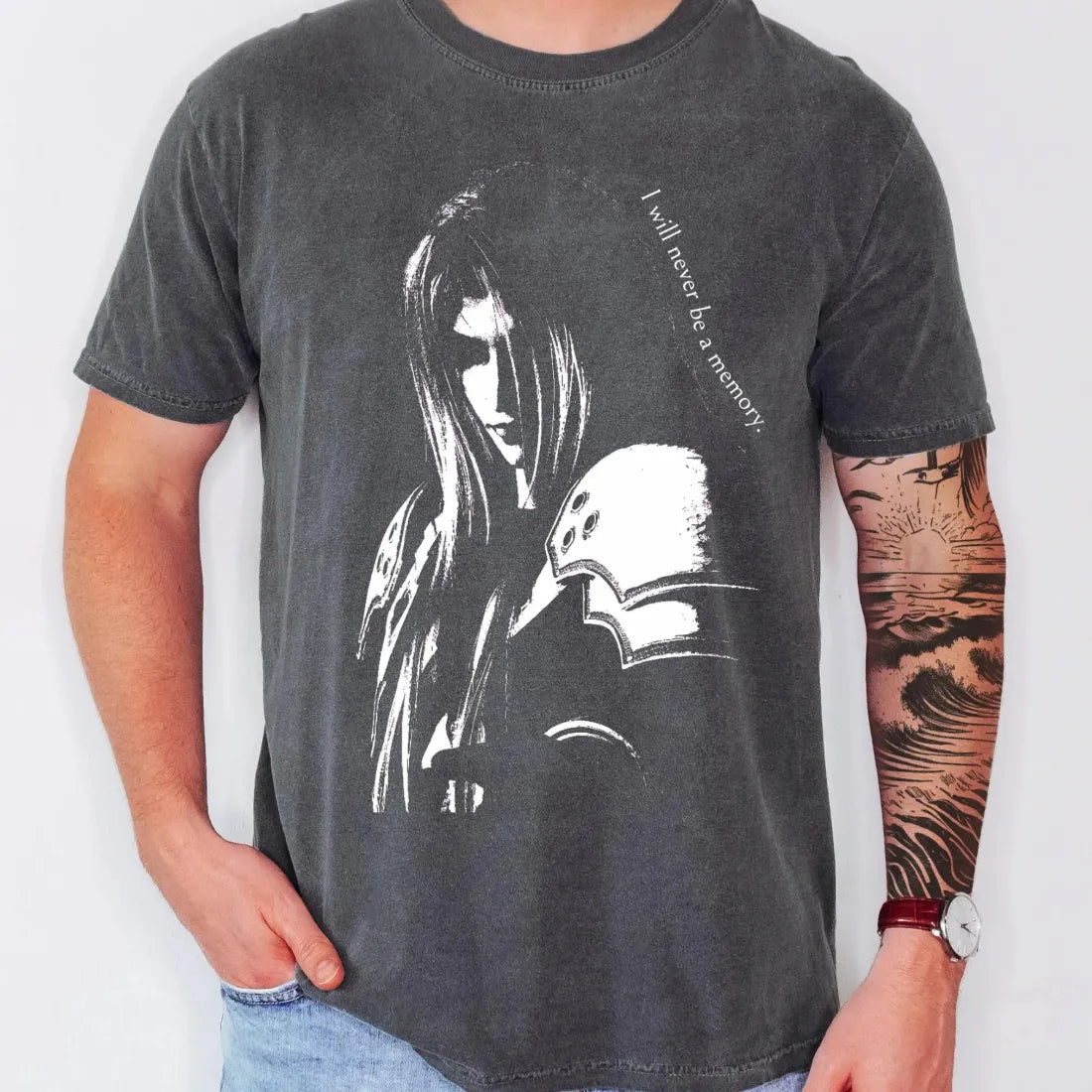 Mサイズ ボルトルーム FFⅦコラボTシャツ (セフィロス)ステッカー付き vaultroom ボルトルーム SEPHIROTH TEE FFVII 黒 L 【公式通販】
