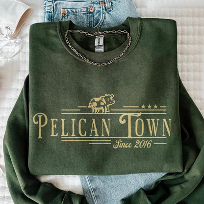 Stardew Valley Sweatshirt – Pelican Town Pullover | Stardew Valley Merch, Cozy Gaming Sweater