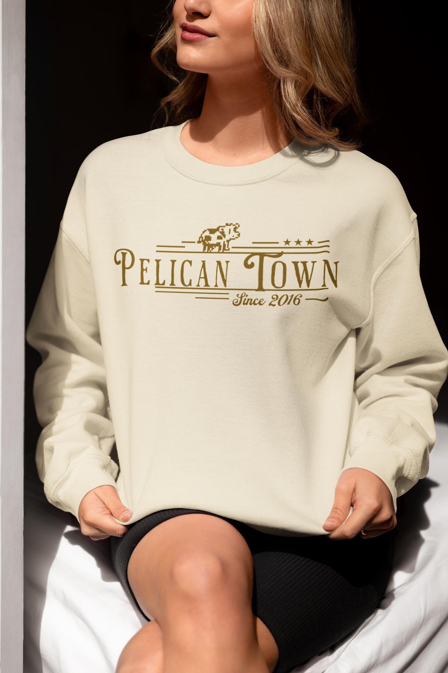 Stardew Valley Sweatshirt – Pelican Town Pullover | Stardew Valley Merch, Cozy Gaming Sweater