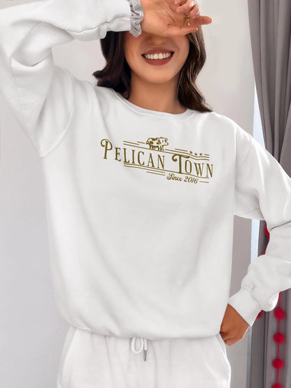Stardew Valley Sweatshirt – Pelican Town Pullover | Stardew Valley Merch, Cozy Gaming Sweater