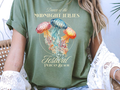 Stardew Valley Moonlight Jellies Tee | Pelican Town Festival Graphic T-Shirt