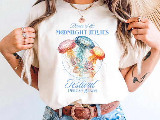 Stardew Valley Moonlight Jellies Tee | Pelican Town Festival Graphic T-Shirt