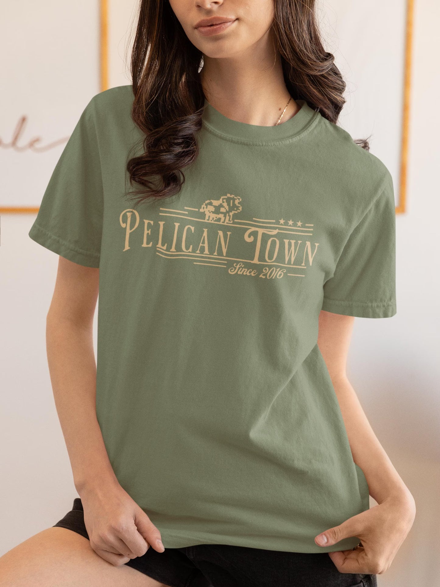 Stardew Valley Graphic Tee – Pelican Town Design | Soft Cotton Unisex Shirt