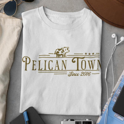 Stardew Valley Graphic Tee – Pelican Town Design | Soft Cotton Unisex Shirt