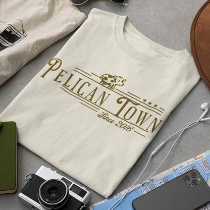 Stardew Valley Graphic Tee – Pelican Town Design | Soft Cotton Unisex Shirt