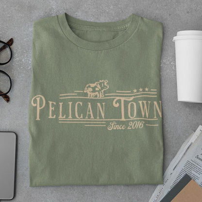 Stardew Valley Graphic Tee – Pelican Town Design | Soft Cotton Unisex Shirt