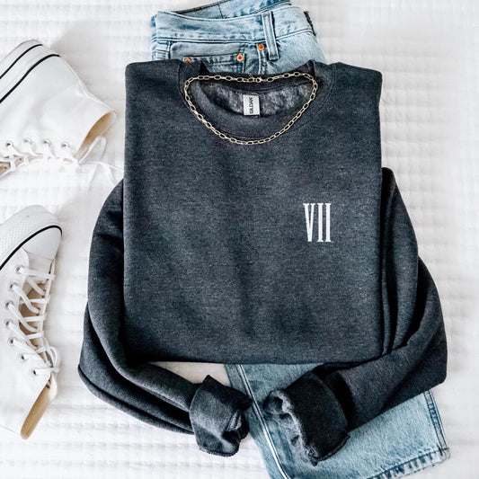 Final Fantasy Inspired Cloud Palette Sweatshirt - Heather Sport Gray