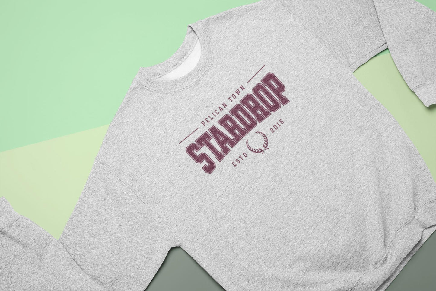 Stardew Valley Stardrop College Style Sweatshirt