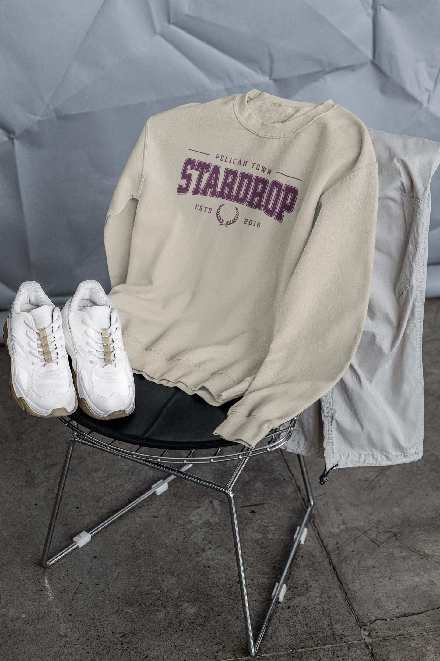 Stardew Valley Stardrop College Style Sweatshirt