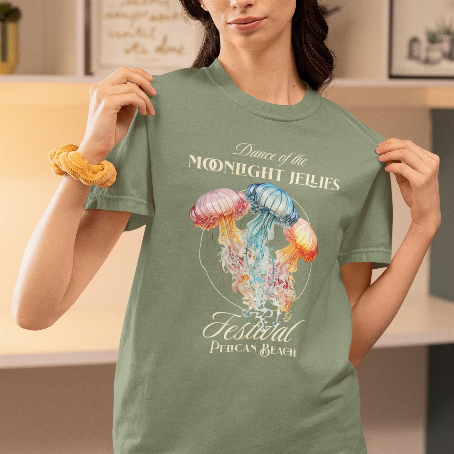 Stardew Valley Moonlight Jellies Tee | Pelican Town Festival Graphic T-Shirt