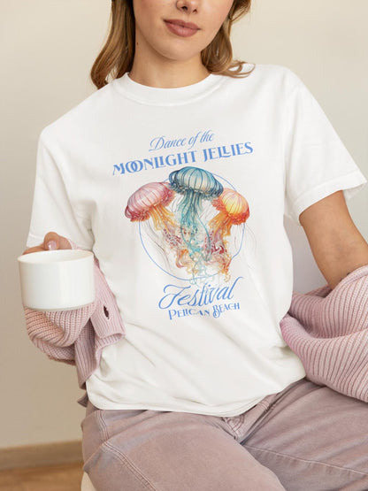 Stardew Valley Moonlight Jellies Tee | Pelican Town Festival Graphic T-Shirt