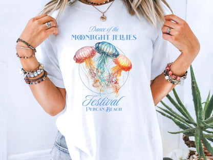Stardew Valley Moonlight Jellies Tee | Pelican Town Festival Graphic T-Shirt