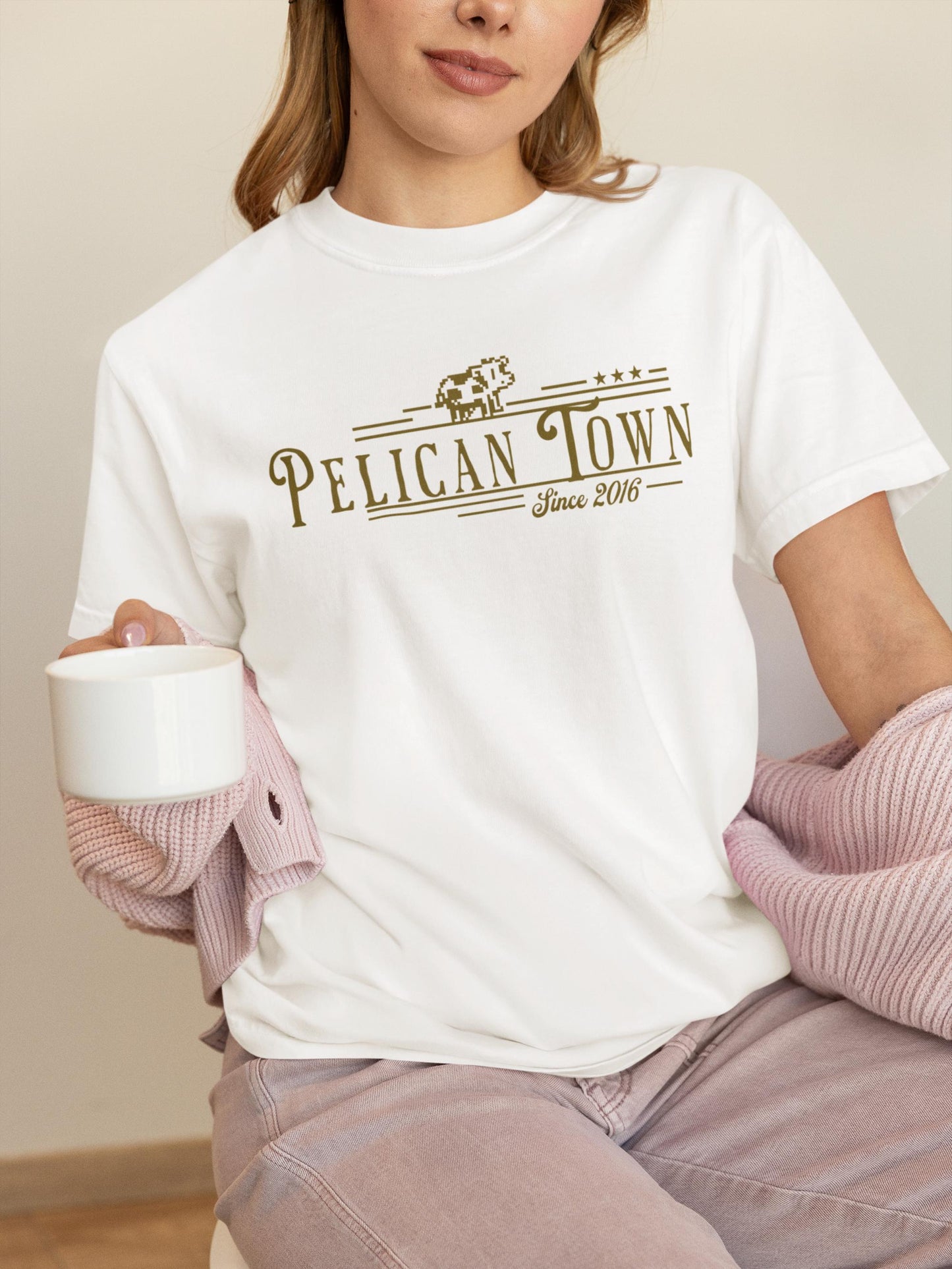 Stardew Valley Graphic Tee – Pelican Town Design | Soft Cotton Unisex Shirt