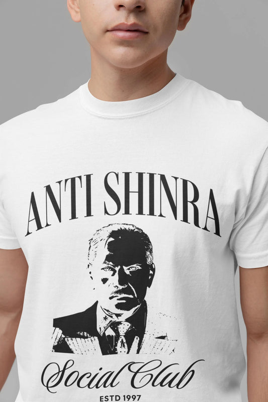 Final Fantasy 7 Shirt: Anti-Shinra Social Club President Shinra T-Shirt